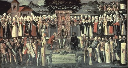 MENDIETA FRANCISCO
BESAMANOS DE FERNANDO CATOLICO TRAS JURA FUEROS VIZCAYA 1609
GUERNICA, CASA DE