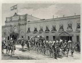 COMBA Y RICO
SALIDA DE LA REINA REGENTE DEL SENADO 1887 TRAS SESION REGIA-ILUST