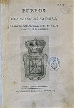 FUEROS DEL REINO DE NAVARRA - PAMPLONA 1815
MADRID, SENADO-BIBLIOTECA
MADRID