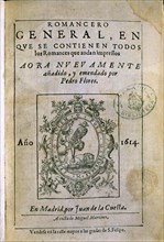 FLORES PEDRO
ROMANCERO GENERAL DE 1614- IMPRESA EN JUAN DE LA CUESTA
MADRID,