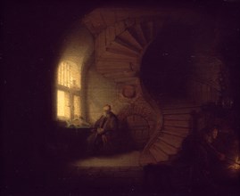 Harmenszoon Van Rijn Rembrandt, dit Rembrandt (1606-1669)
EL FILOSOFO EN MEDITACION - 1633 - O/L -