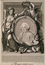 SALVADOR CARMONA MANUEL 1734/1820
JUAN DE IRIARTE (1702-1771).GRABADO.
MADRID, BIBLIOTECA