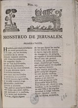 ROMANCE-EL MONSTRUO DE JERUSALEM
MADRID, BIBLIOTECA NACIONAL
MADRID