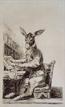 Goya, Caprice - L'âne écrivain