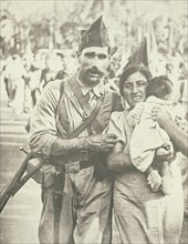 Famille de républicains, Barcelone, 25 juillet 1936
