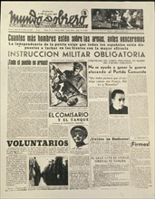 Journal "Mundo Obrero" : Toute la population aux armes !