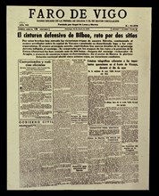 Faro de Vigo Newspaper: Breach in the Defensive Belt of Bilbao