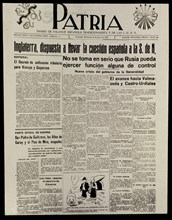 Journal "Patria" du 27 juin 1937