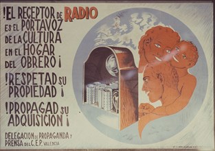 Affiche de propagande pour la radio