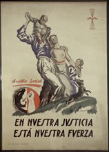 Propagandistic Poster of the Spanish Falange
