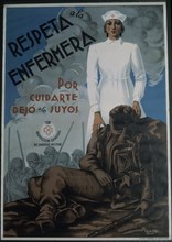 CARTEL DE RESPETO A LA ENFERMERA
BARCELONA, HOSPITAL DE SANTA CRUZ
BARCELONA

This image is not