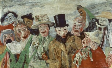 ENSOR JAMES 1860/1949
LA INTRIGA
AMBERES, MUSEO BELLAS ARTES
BELGICA

This image is not