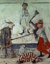 ENSOR JAMES 1860/1949
ESQUELETOS DISPUTANDOSE UN AHORCADO
AMBERES, MUSEO BELLAS