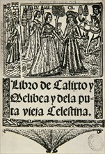 ROJAS FERNANDO DE 1470/1541
PORTADA DE LA CELESTINA SEVILLA 1502