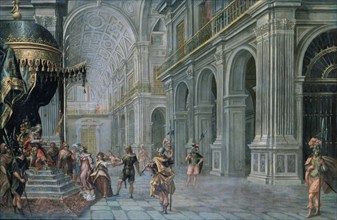 CORTE JUAN DE LA
EL JUICIO DE SALOMON-LIENZO 108X166 CM-S XVII
MADRID, COLECCION