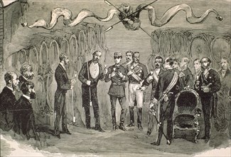 COMBA
IL ESP Y AMER-ALFONSO XII EN BODEGAS GONZALEZ 1877
MADRID, BIBLIOTECA NACIONAL