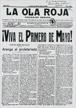 OLA ROJA 1934 VIVA EL PRIMERO DE MAYO
MADRID, HEMEROTECA MUNICIPAL
MADRID

This image is not