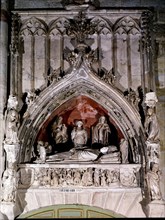 SEPULCRO DE DON ALONSO CARRILLO DE ALBORNOZ CARDENAL DE SAN EUSTAQUIO - GOTICO BORGOÑON
SIGÜENZA,