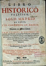 NUÑEZ DE CASTRO
LIBRO HISTORICO POLITICO SOLO MADRID
MADRID, BIBLIOTECA NACIONAL