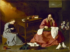 Zurbaran, The Christ and the Virgin in the house in Nazareth