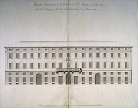 SABATINI FRANCESCO 1722/1797
PLANO DE LA FACHADA DEL MINISTERIO DE HACIENDA
MADRID, MUSEO