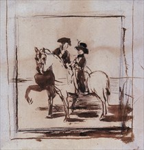 Goya, Esquisse pour portrait équestre