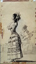 Goya, Girl dancing to the sound of a guitar