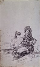 Goya, Alas puppet ! Soldier and woman