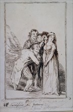 Goya, Caprice - Rêve 15 - Sacrifice de l'intérêt