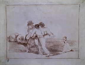 Goya, Désastres de la guerre 50 - Mère malheureuse