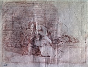 Goya, Désastres de la guerre 52 - Ils n'arrivent pas à temps