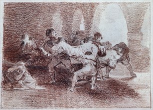 Goya, Déplacement de blessés