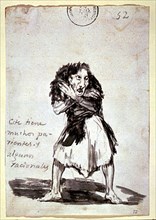 Goya, satyrical drawing (That one has a lot of relatives and a few fellow citizens)