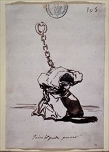 Goya, dessin de l'album C (Qui peut imaginer cela)
