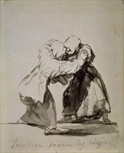Goya, Elderly women argue as well