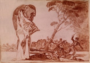 Goya, série des Folies (Folie de peur)