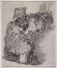Goya, Moines en procession