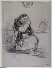 Goya , satyrical drawing (In those days)