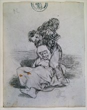 Goya, Homme tuant un moine