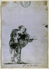 Goya, dessin satyrique (Pour ne pas travailler)