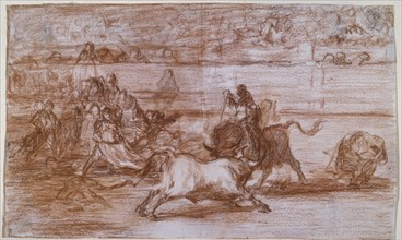 Goya, Mariano Ceballos à cheval - pour Tauromachie 5
