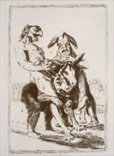 Goya, Caprice 63 (Comme ils ont l'air solennel!)