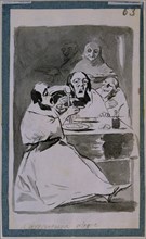 Goya, Preparatory drawing for Capricho 13: They Are Hot