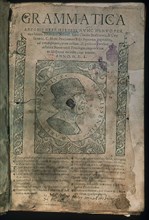 NEBRIJA ANTONIO 1441/1522
GRAMATICA DE 1550 - PORTADA
MADRID, SENADO-BIBLIOTECA
MADRID