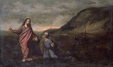 Zurbaran, Jésus Christ et Saint Pierre sur les eaux