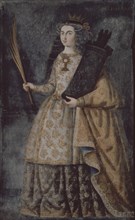 Zurbaran, Saint Barbara - patron saint of artillery