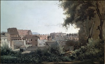 COROT CAMILE 1796/1875
EL COLISEO VISTO DESDE JARDINES FARNESE
PARIS, MUSEO