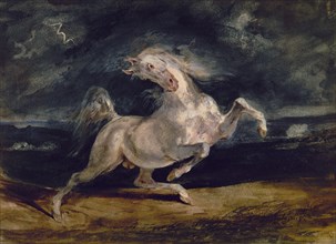 Delacroix, Cheval effrayé par l'orage