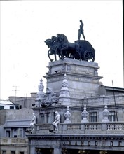 BASTERRA HIGINIO 1876/1957
EDIFICIO BANCO BILBAO CALLE ALCALA - CUADRIGA
MADRID, BANCO BILBAO