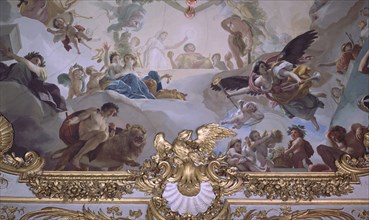 MENGS ANTON RAFAEL 1728/1779
ANTECAMARA DE GASPARINI  APOTEOSIS DE TRAJANO
MADRID, PALACIO